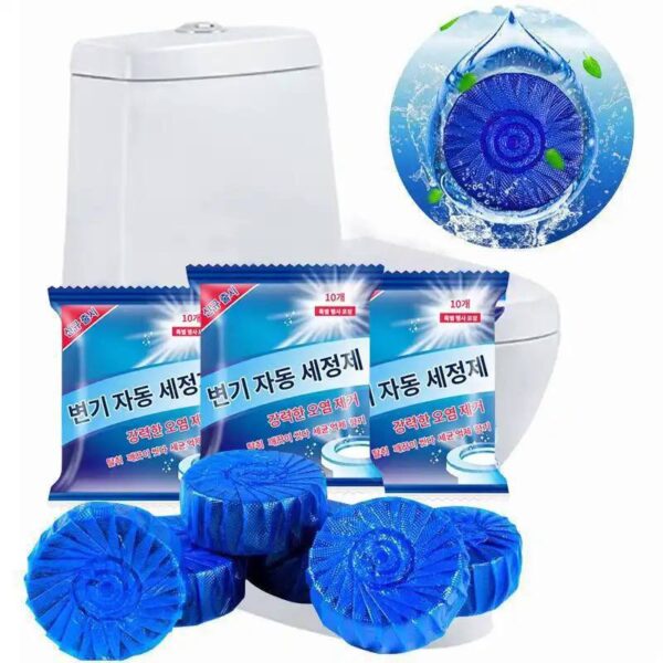 Blue toilet cleaner