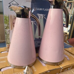 2 in 1 Vaccum flask double deck PINK