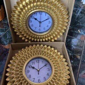 Wall clock A gold