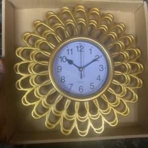 Wall clock G Gold