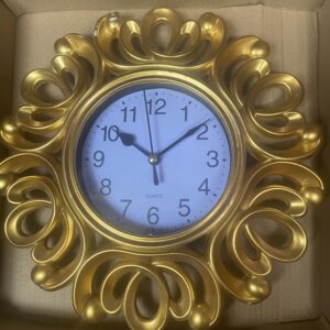Wall clock I GOLD as some scratches