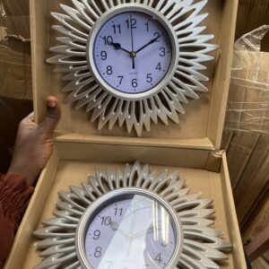 Silver wall clock 2