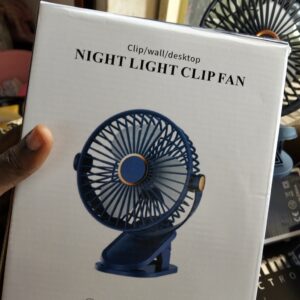 Clip fan with light