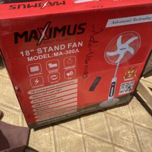 Maximus 18 inches  fan rechargeable