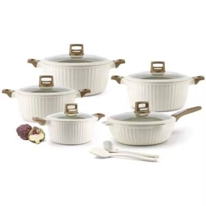 12pcs die cast aluminum pot