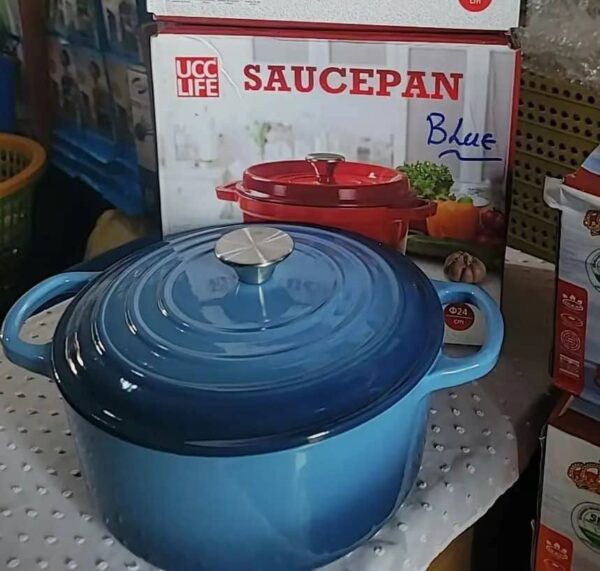 Die cast pot 24cm heavy