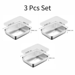 3 in 1 stainless container with lid