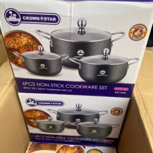 Crown star 6pcs non stick pot