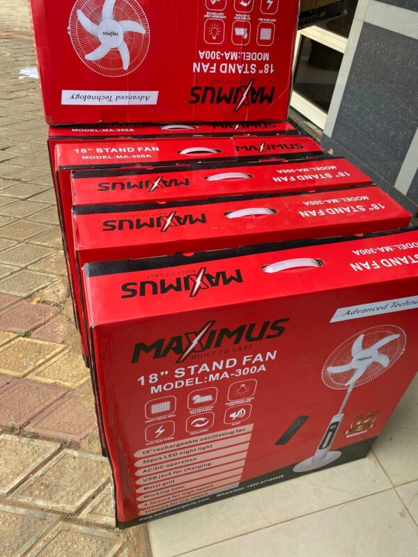 Maximus standing 18 inches fan remote
