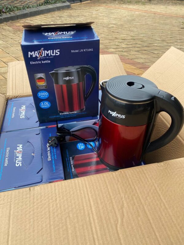 2L red and black maximus kettle electric