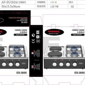 Es3855 2 hot plate 2 gases