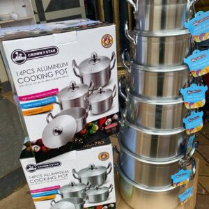 7pcs master chef aluminum pot