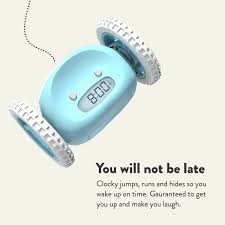 Rolling alarm clock