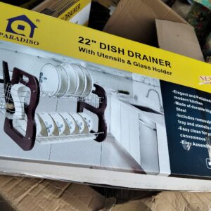 22 inches B shape plate rack plastic and steel