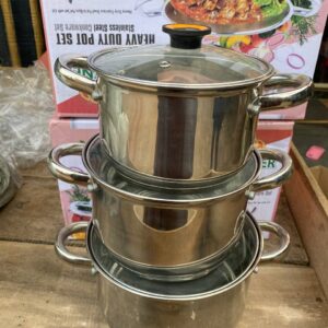 Pure stainless pot with free spoon